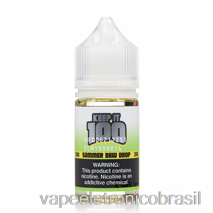 Vape Eletrônico Gota De Orvalho De Verão - Mantenha 100 Sais - 30ml 20mg